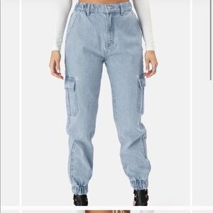 Adika Sabine Denim Cargo Pants